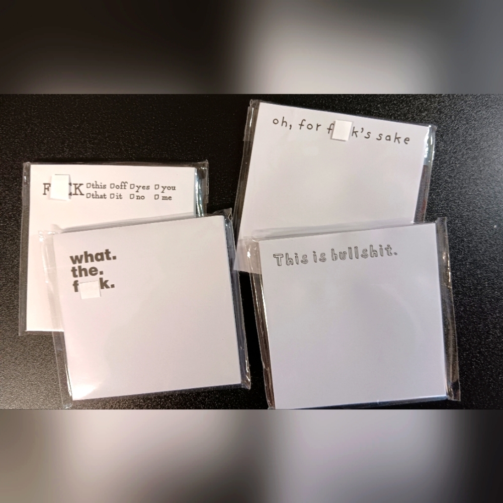 Humorous Post It Notes (NWT)